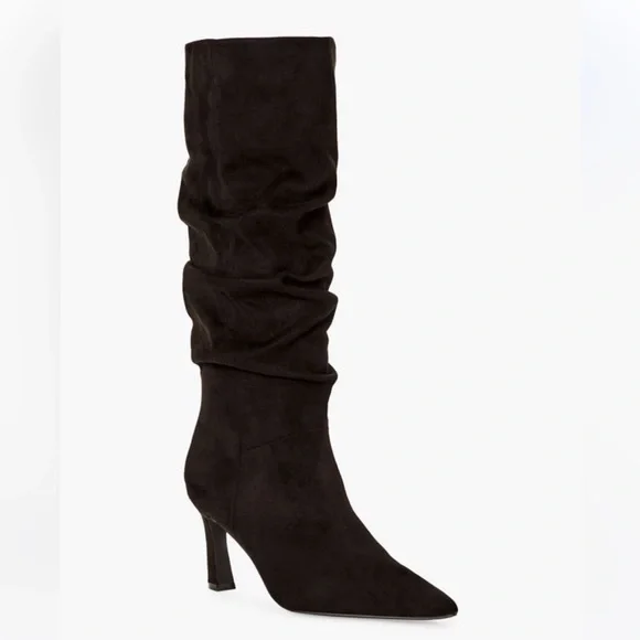 JustFab Robin Slouch Stiletto Boot Black Size 9.5 NEVER WORN - Picture 2 of 6